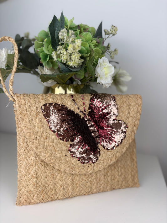 Bolso mariposa Marrón Dorado