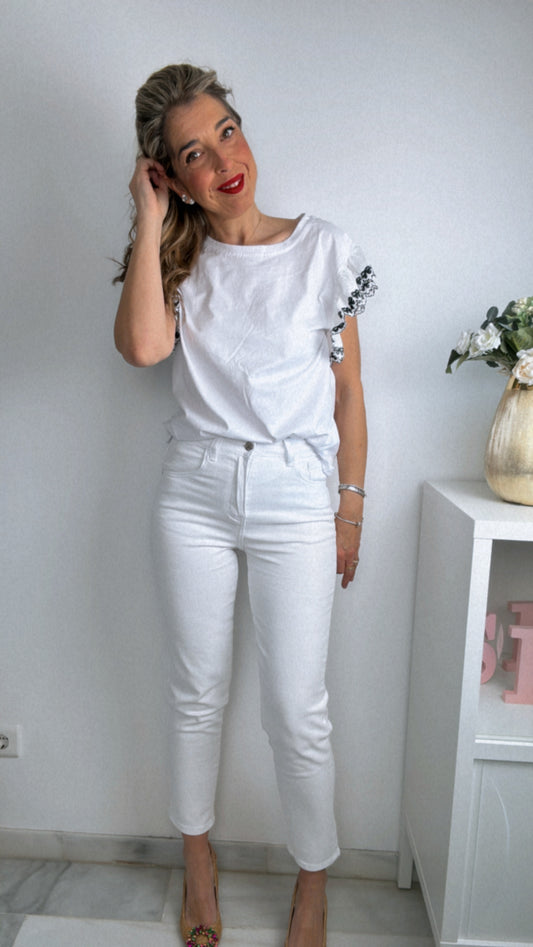 Pantalón blanco Melissa