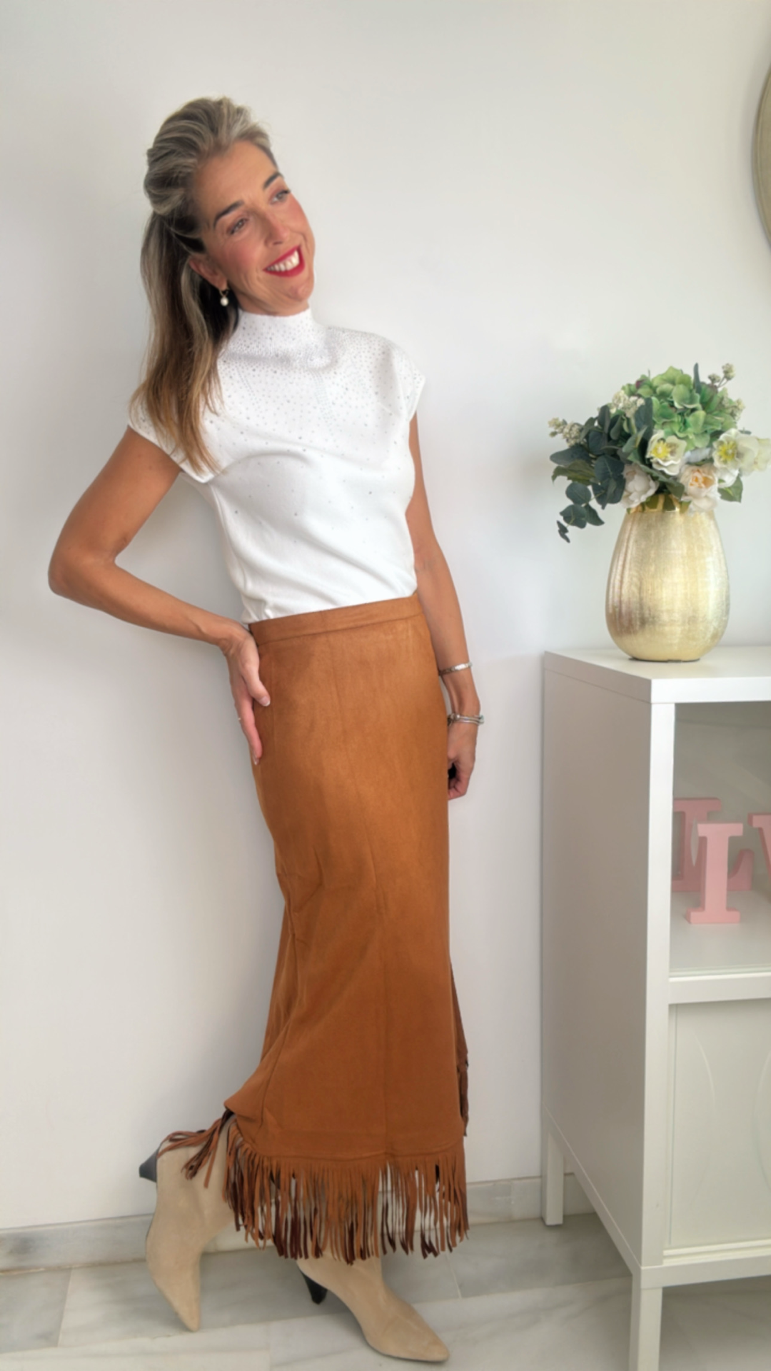 Jersey brillos blanco