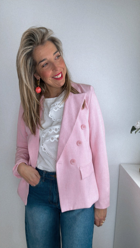 Blazer primavera rosa