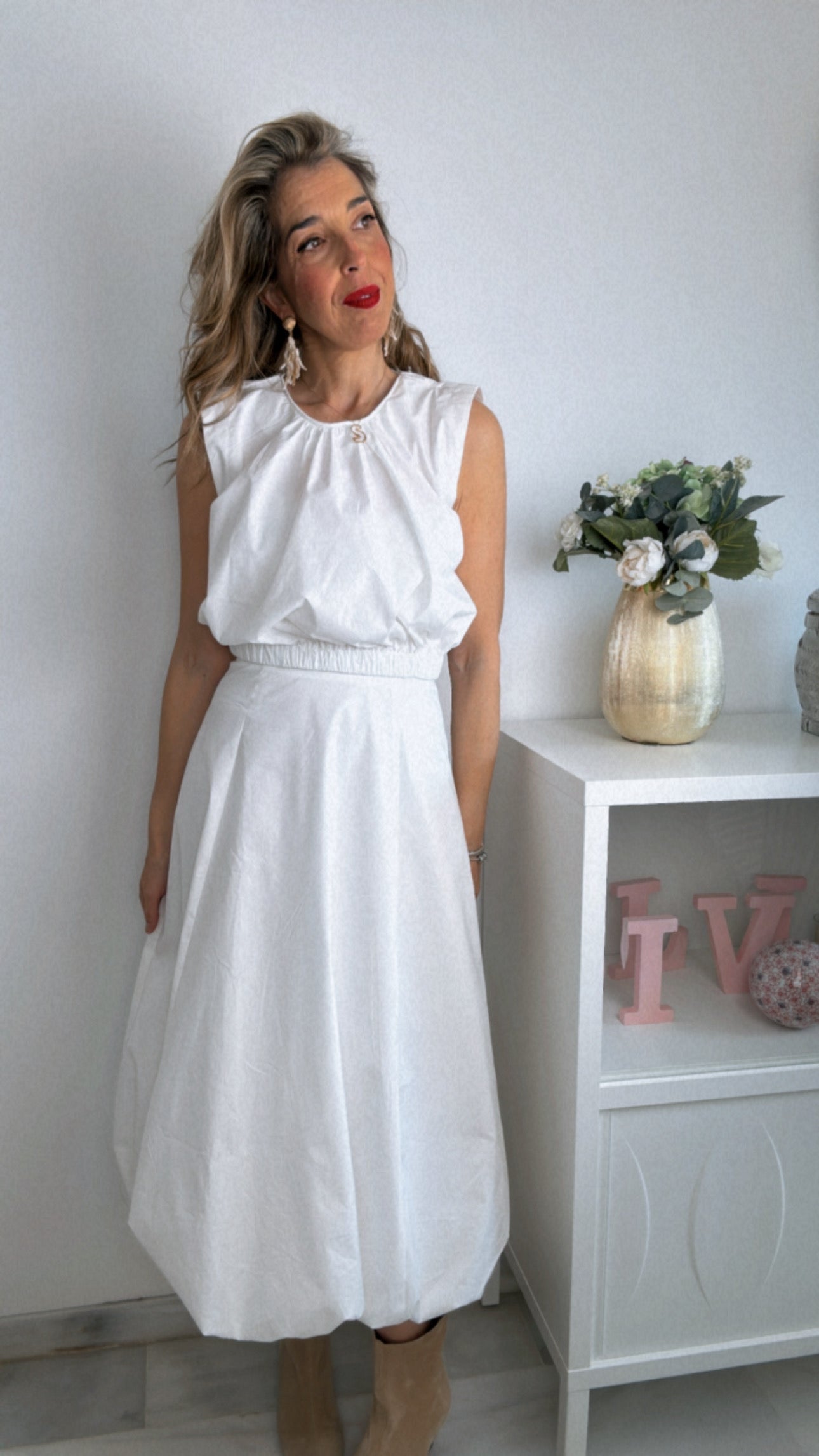 Conjunto globe blanco