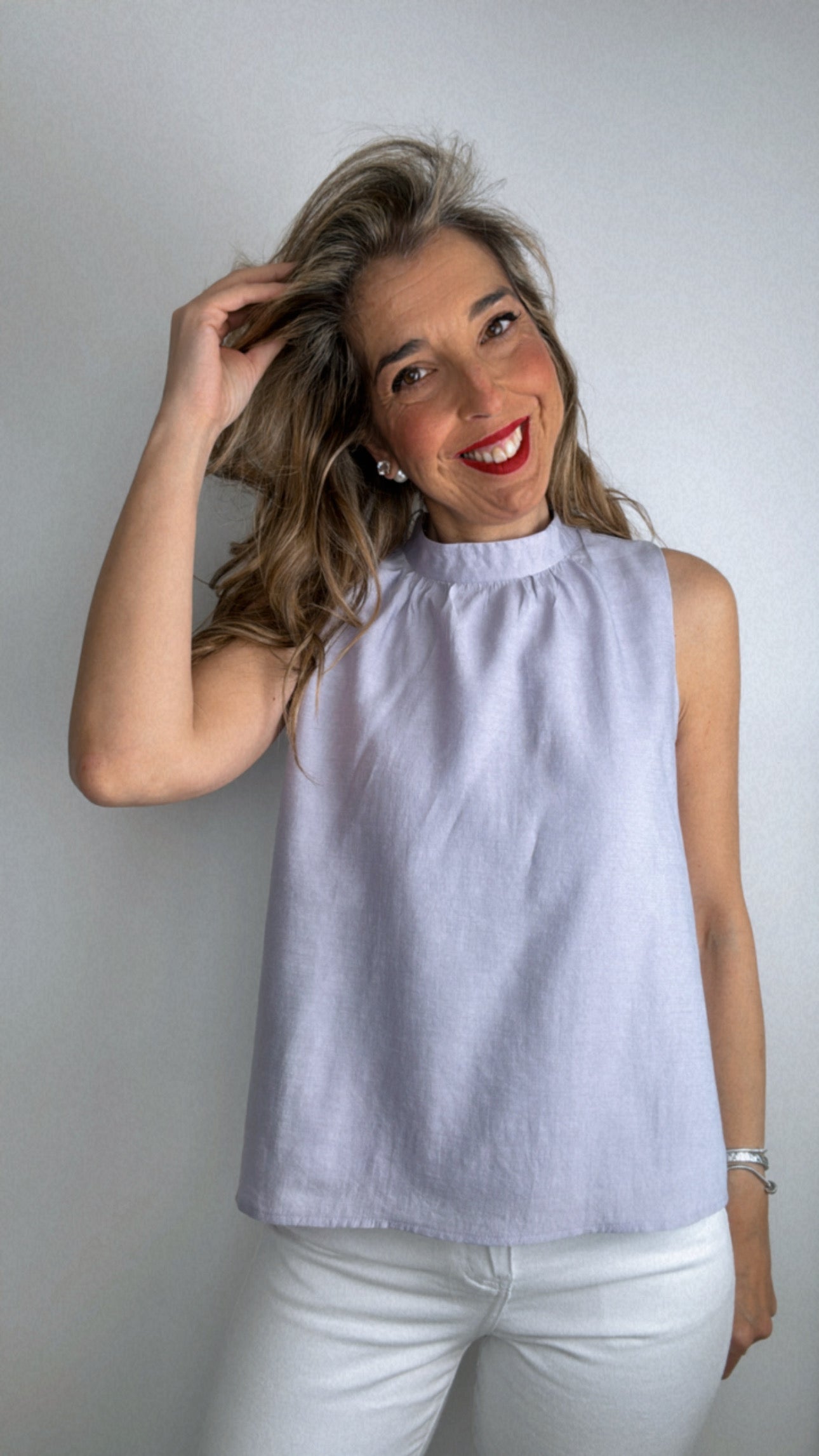 Blusa lazo Lila
