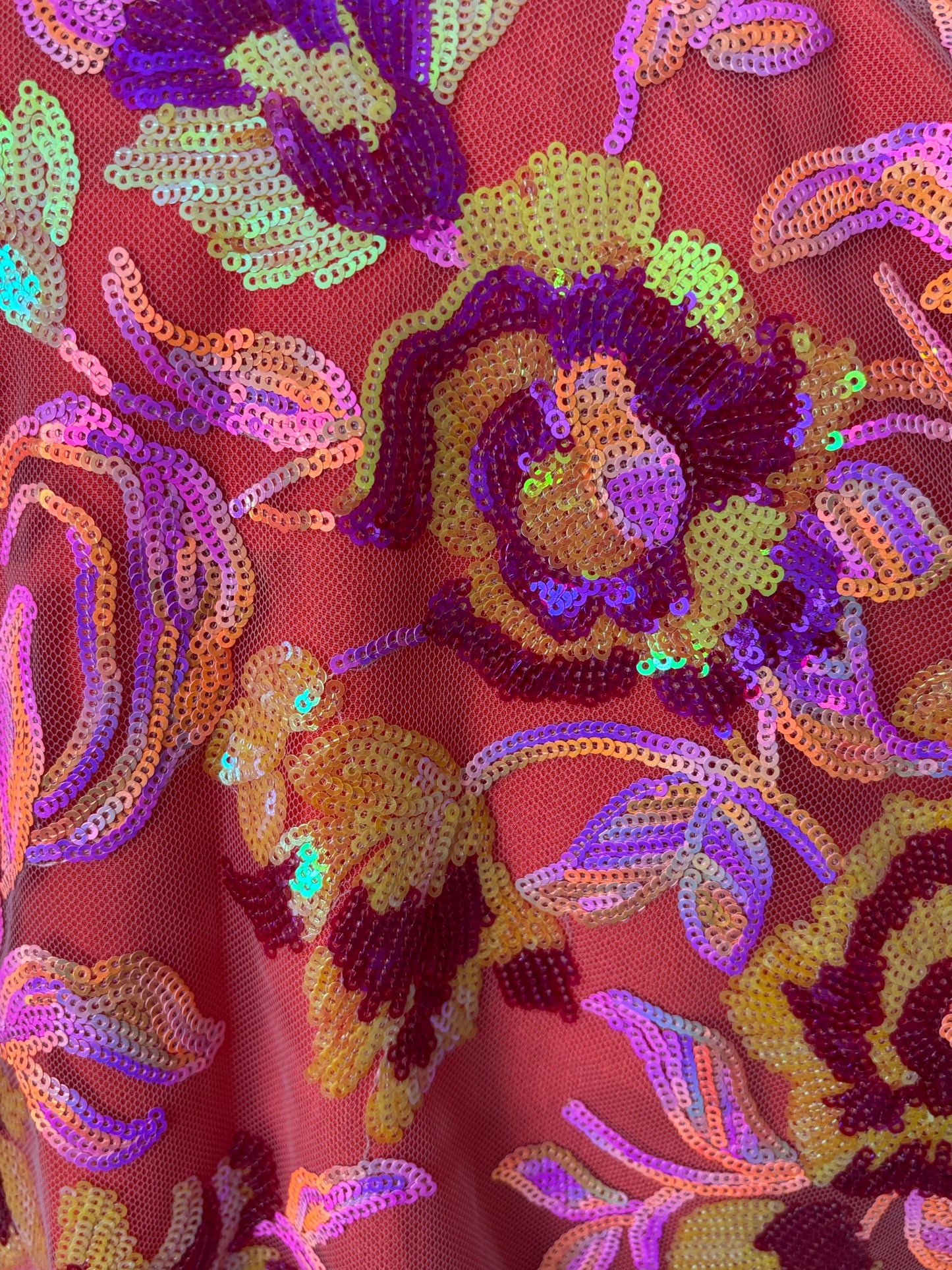 Chaleco rosas lentejuelas