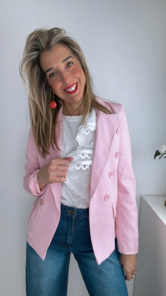Blazer primavera rosa