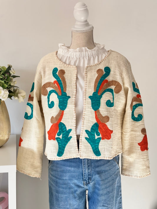 Chaqueta Grecia turquesa