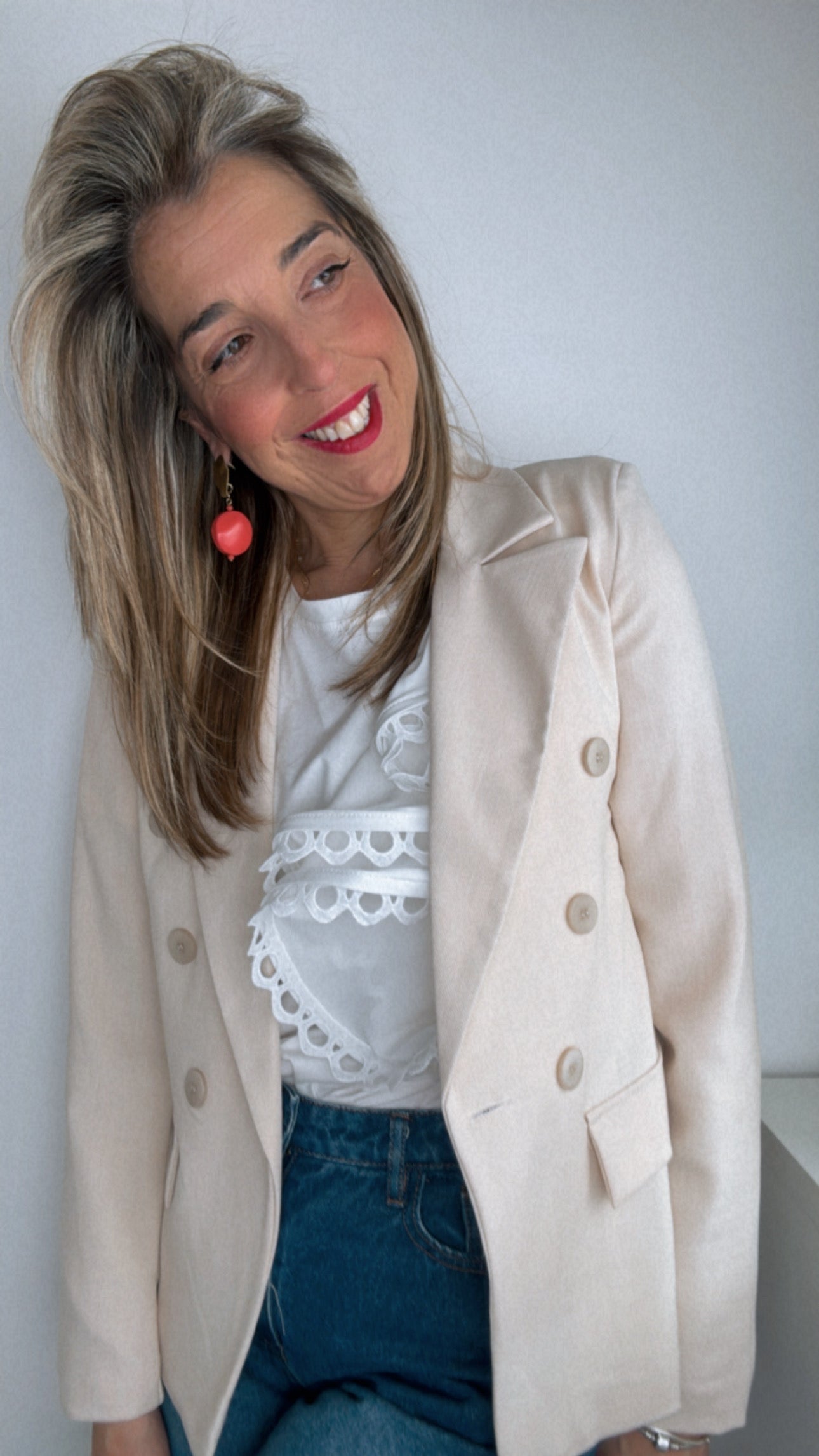 Blazer primavera beige