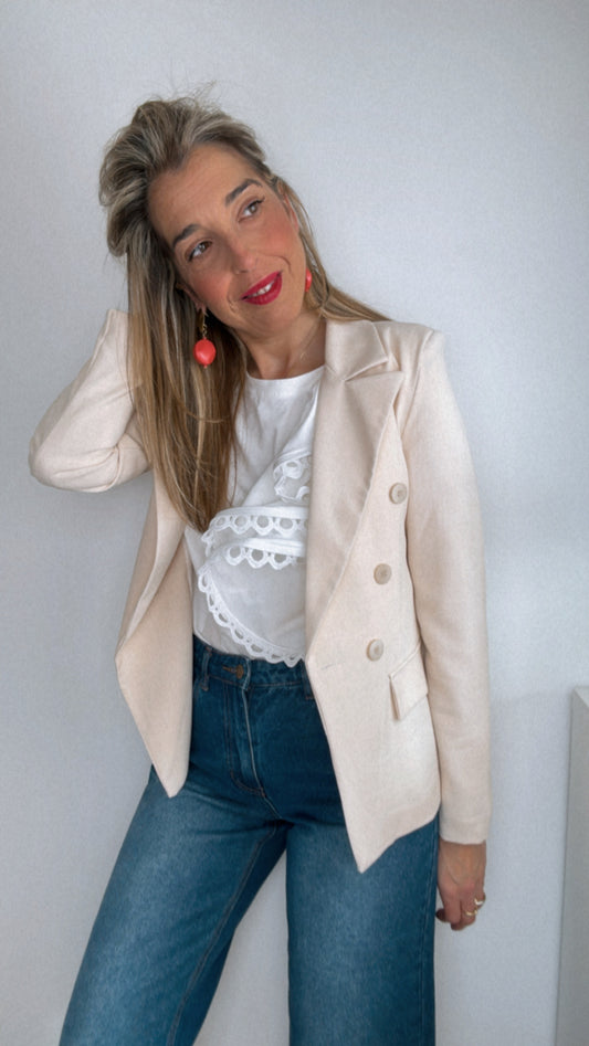Blazer primavera beige