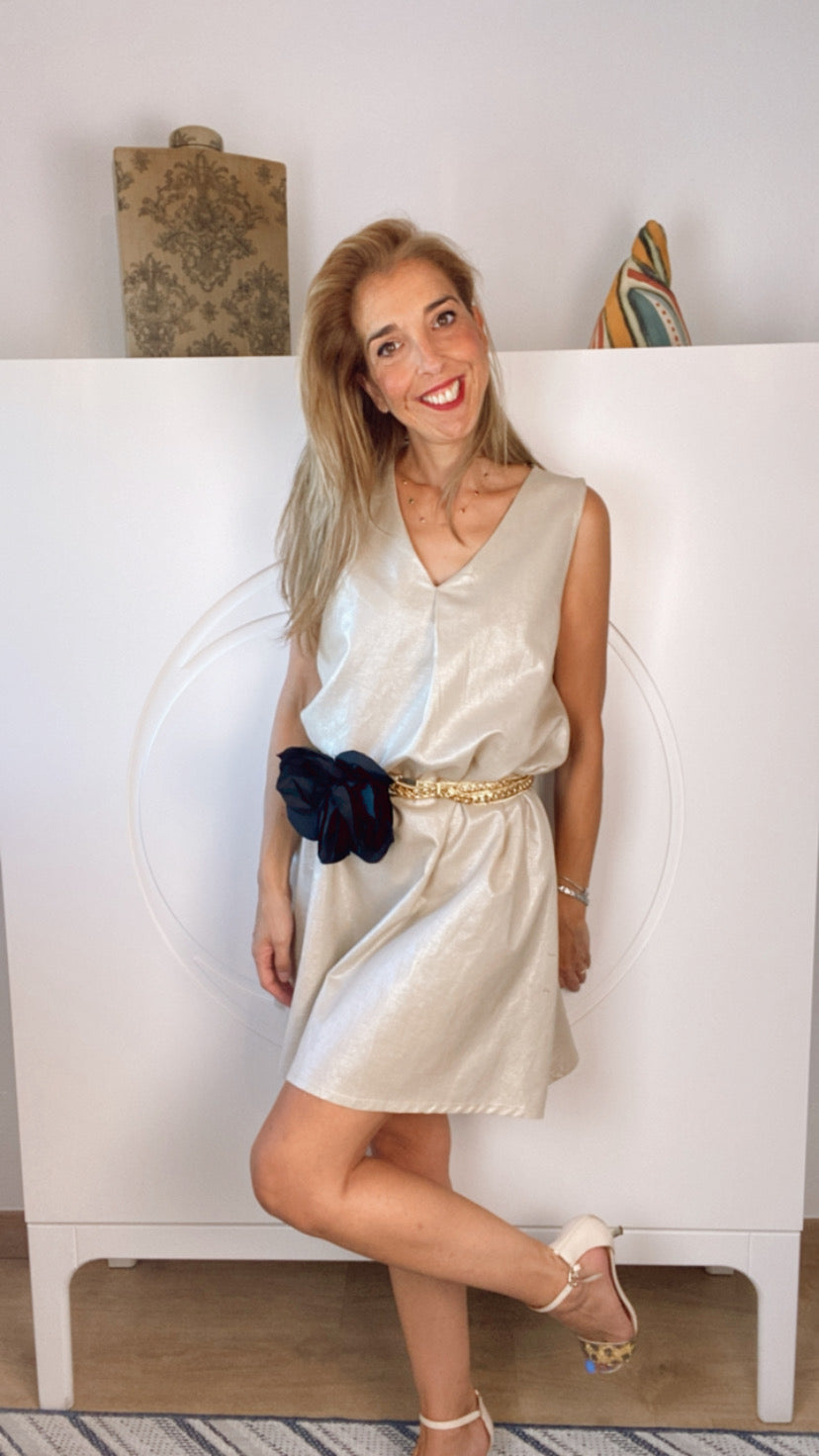 Vestido metalizado (varios colores)