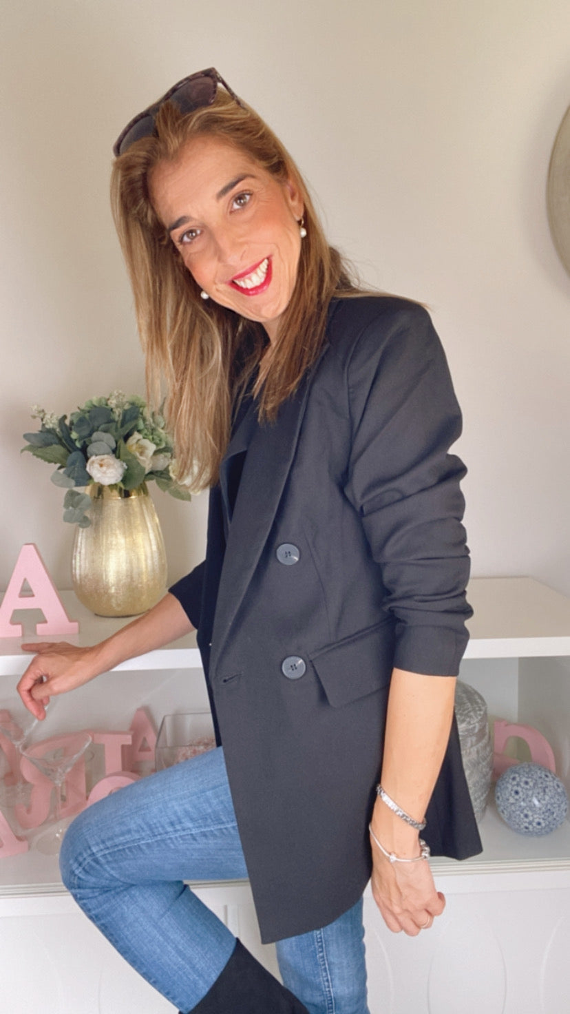 Blazer básica negra