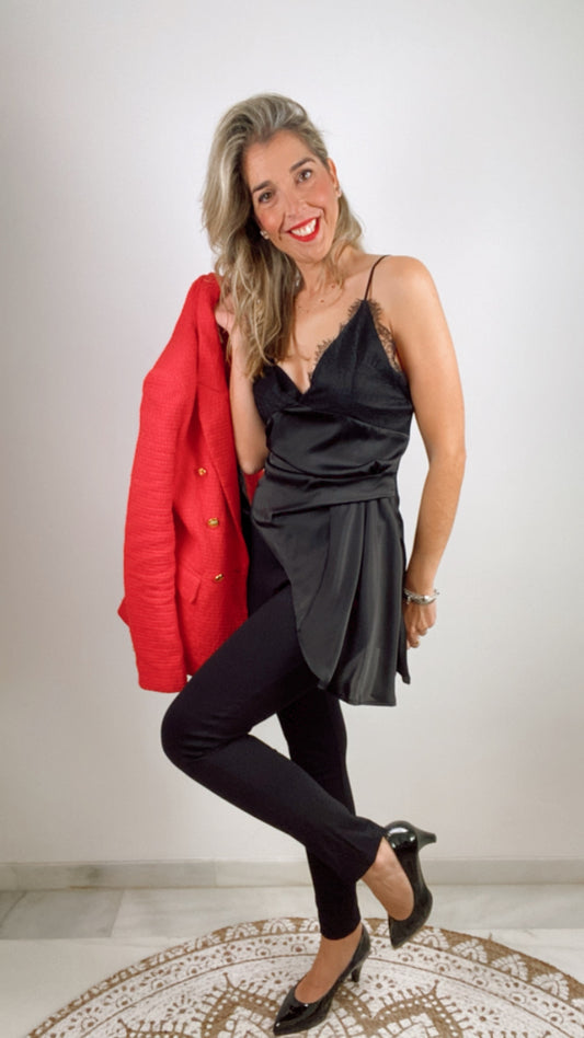 Top Lencero Drapeado