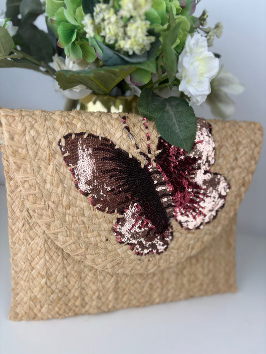 Bolso mariposa Marrón Dorado