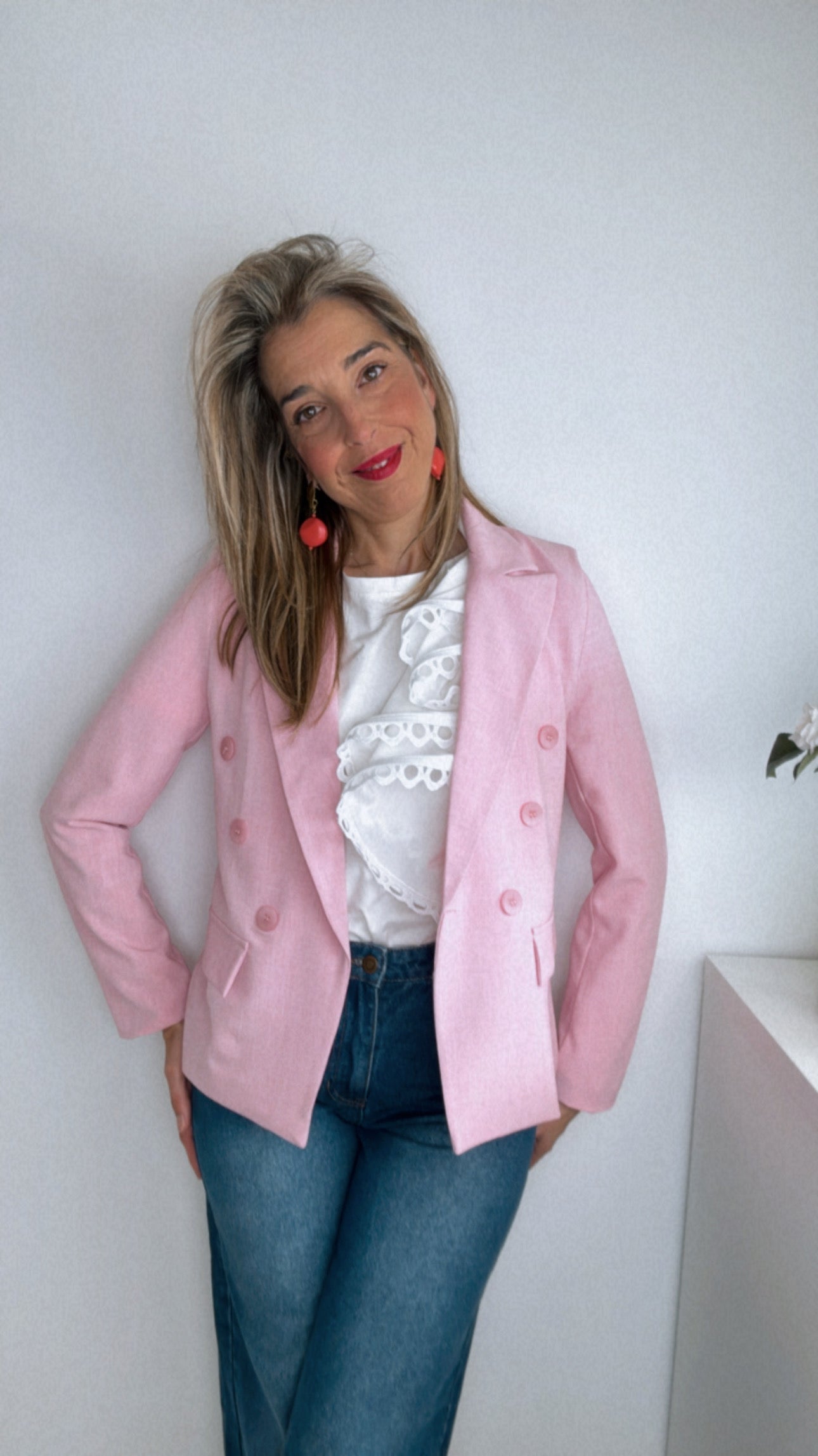 Blazer primavera rosa