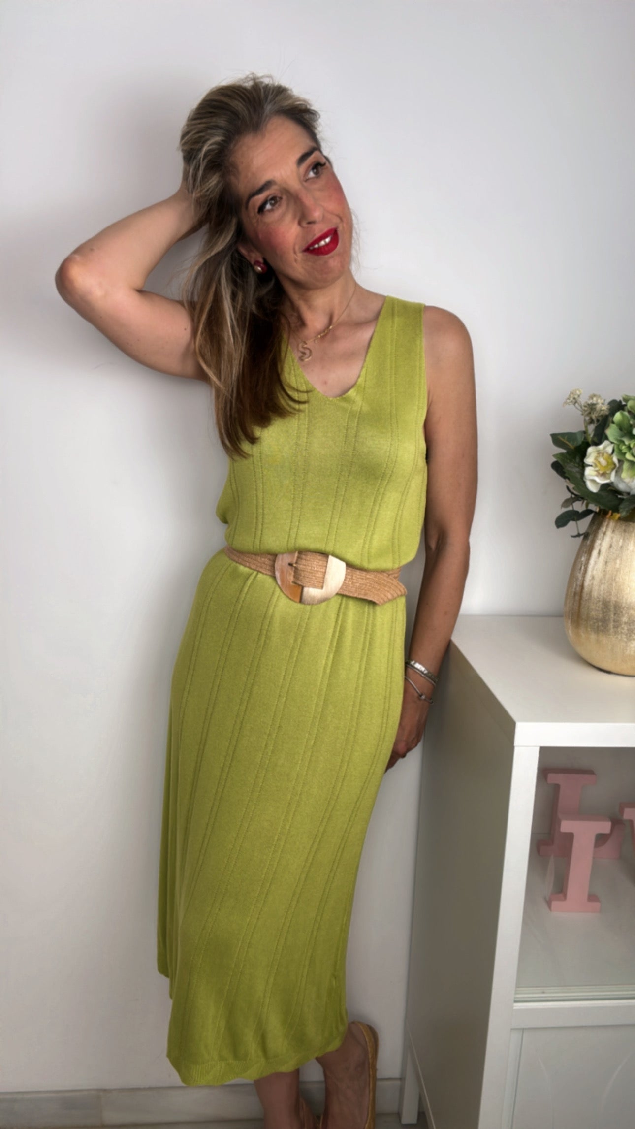 Vestido Basic verde