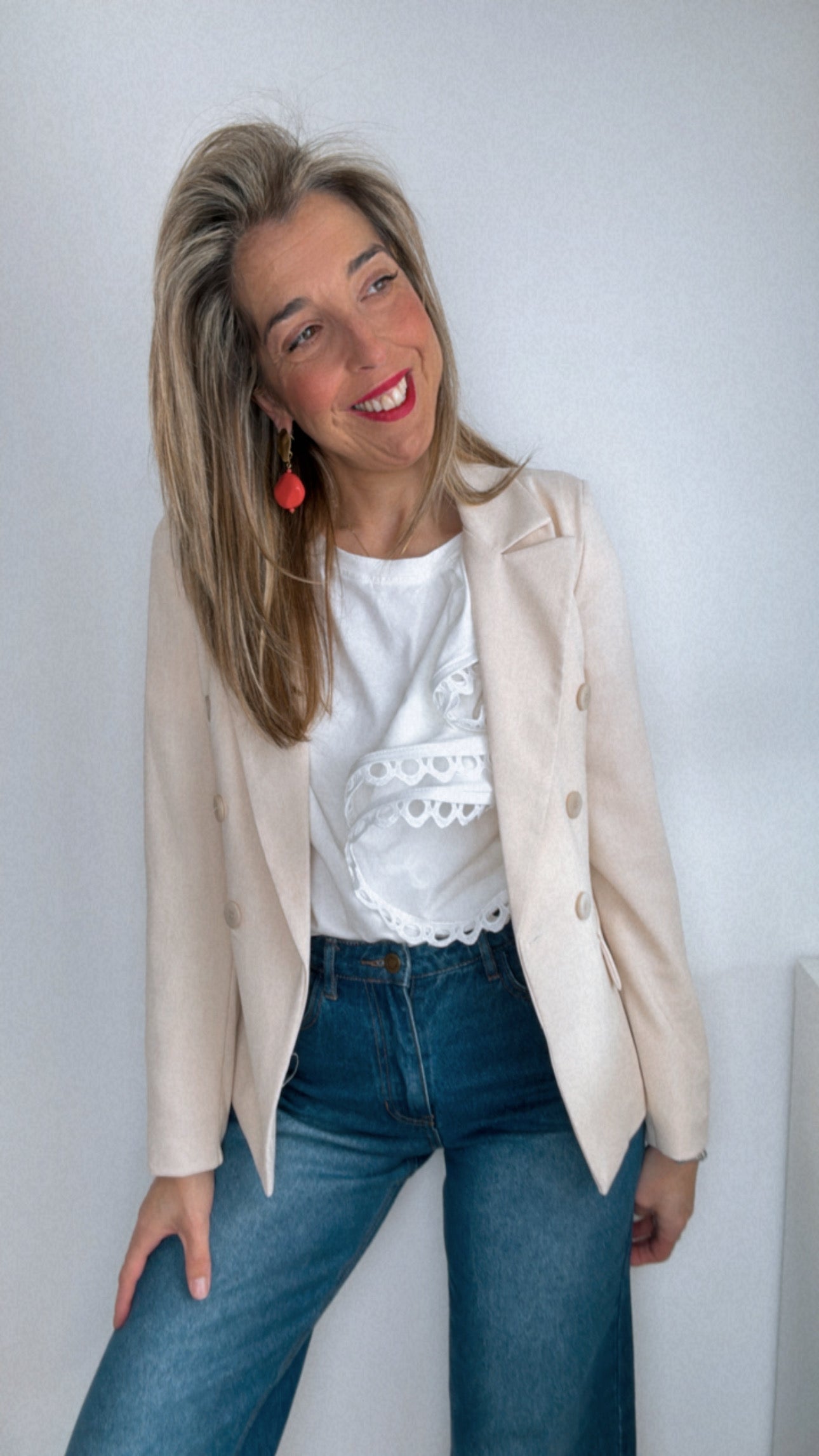Blazer primavera beige