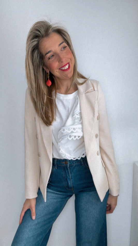 Blazer primavera beige