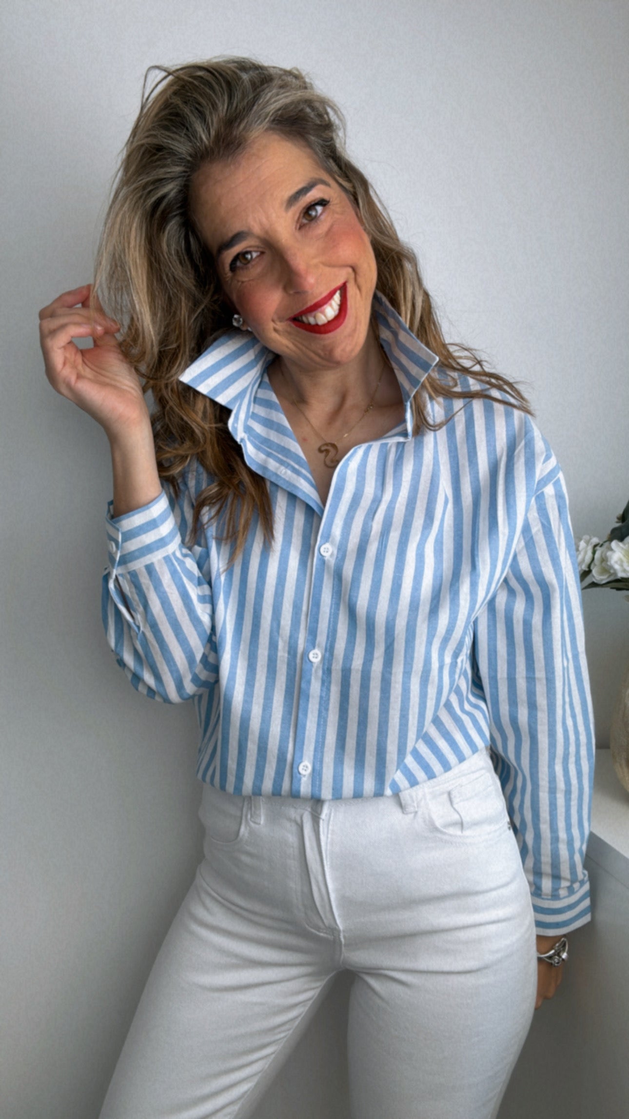 Camisa rayas azul cuore