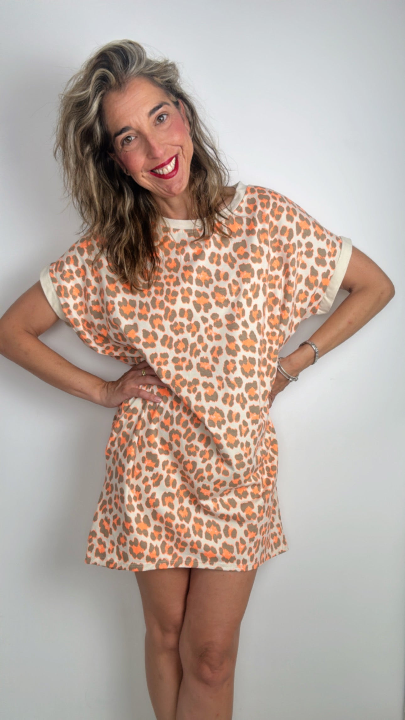 Vestido fluor naranja