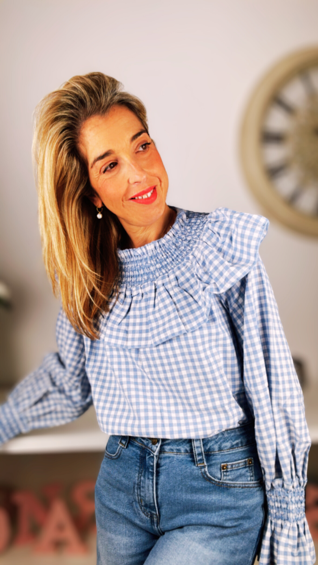 Blusa cuadro vichy