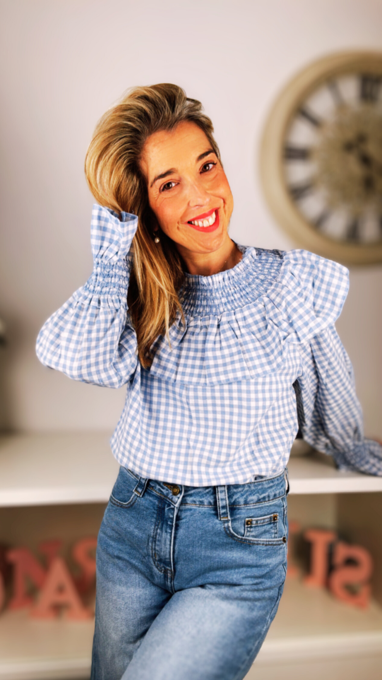 Blusa cuadro vichy