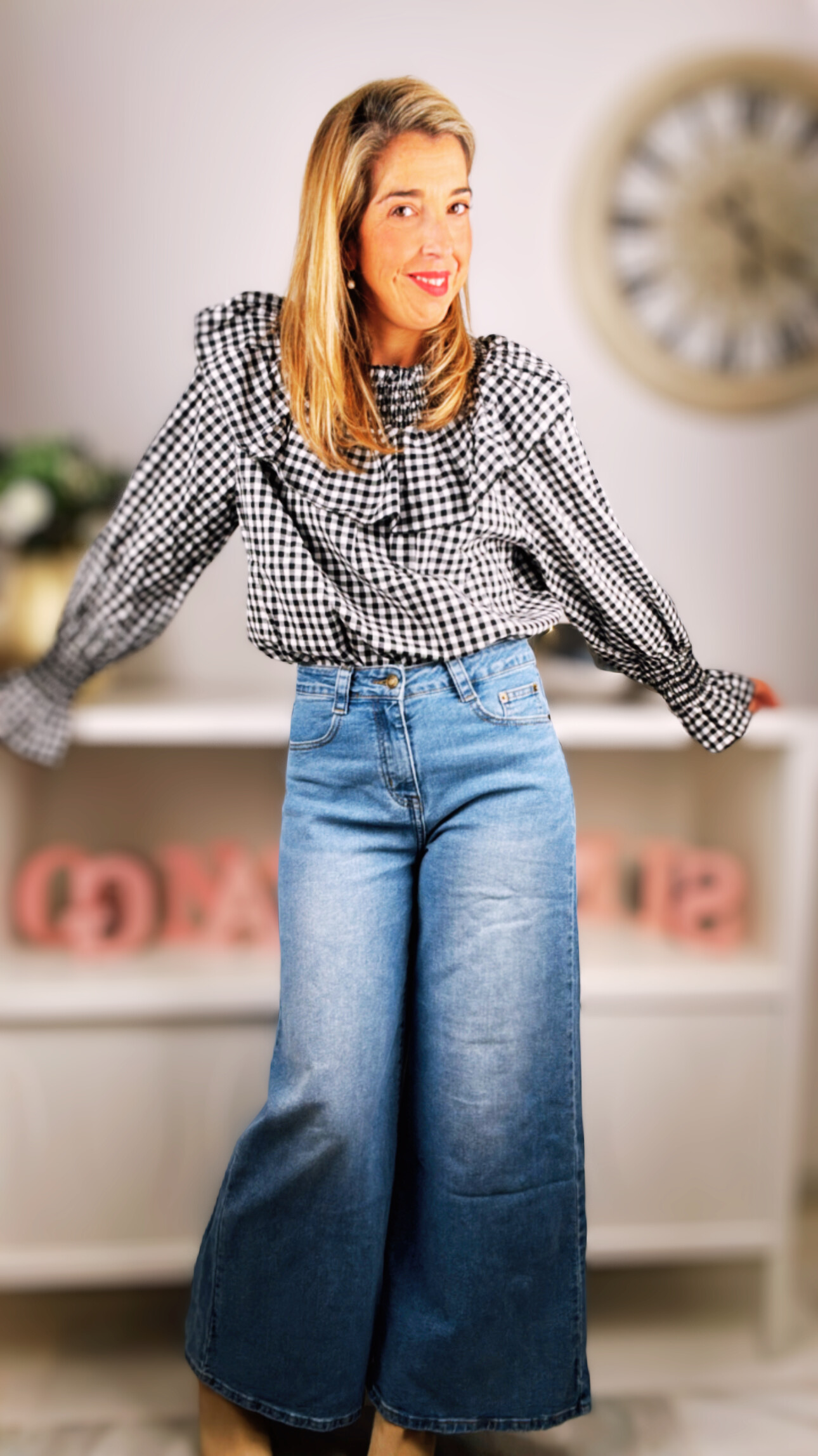 Blusa cuadro vichy
