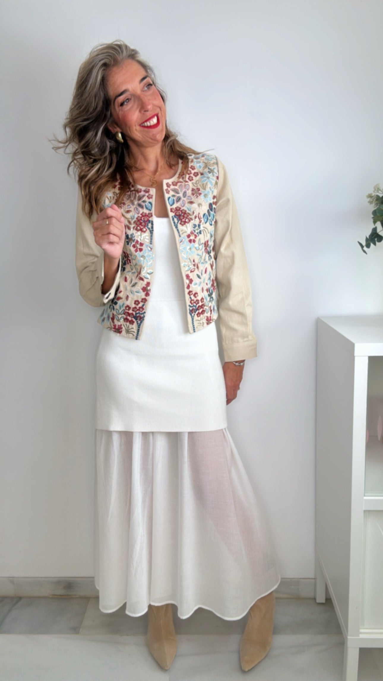 Vestido Ámbar blanco