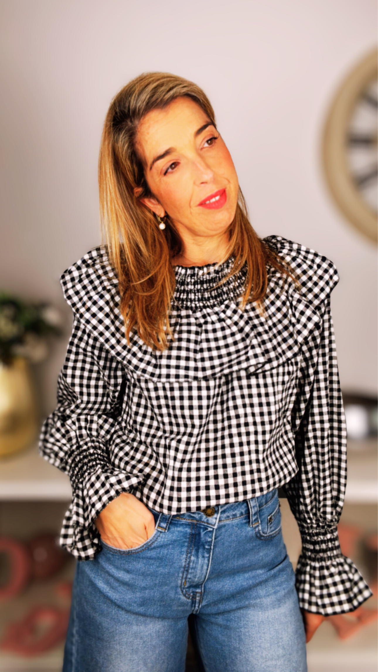 Blusa cuadro vichy