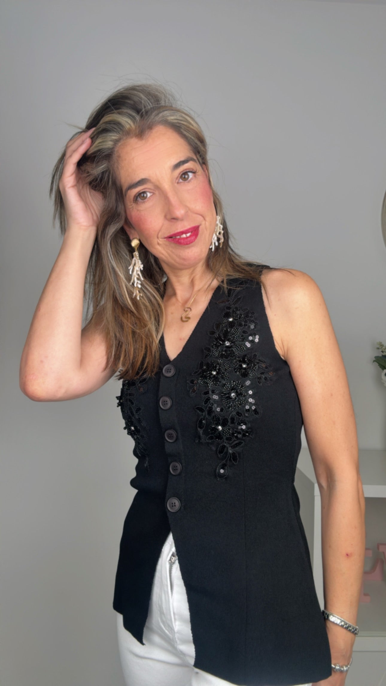 Chaleco negro Armonía