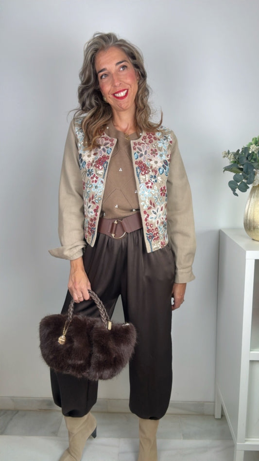 Bolso pelo marrón  Kassandra