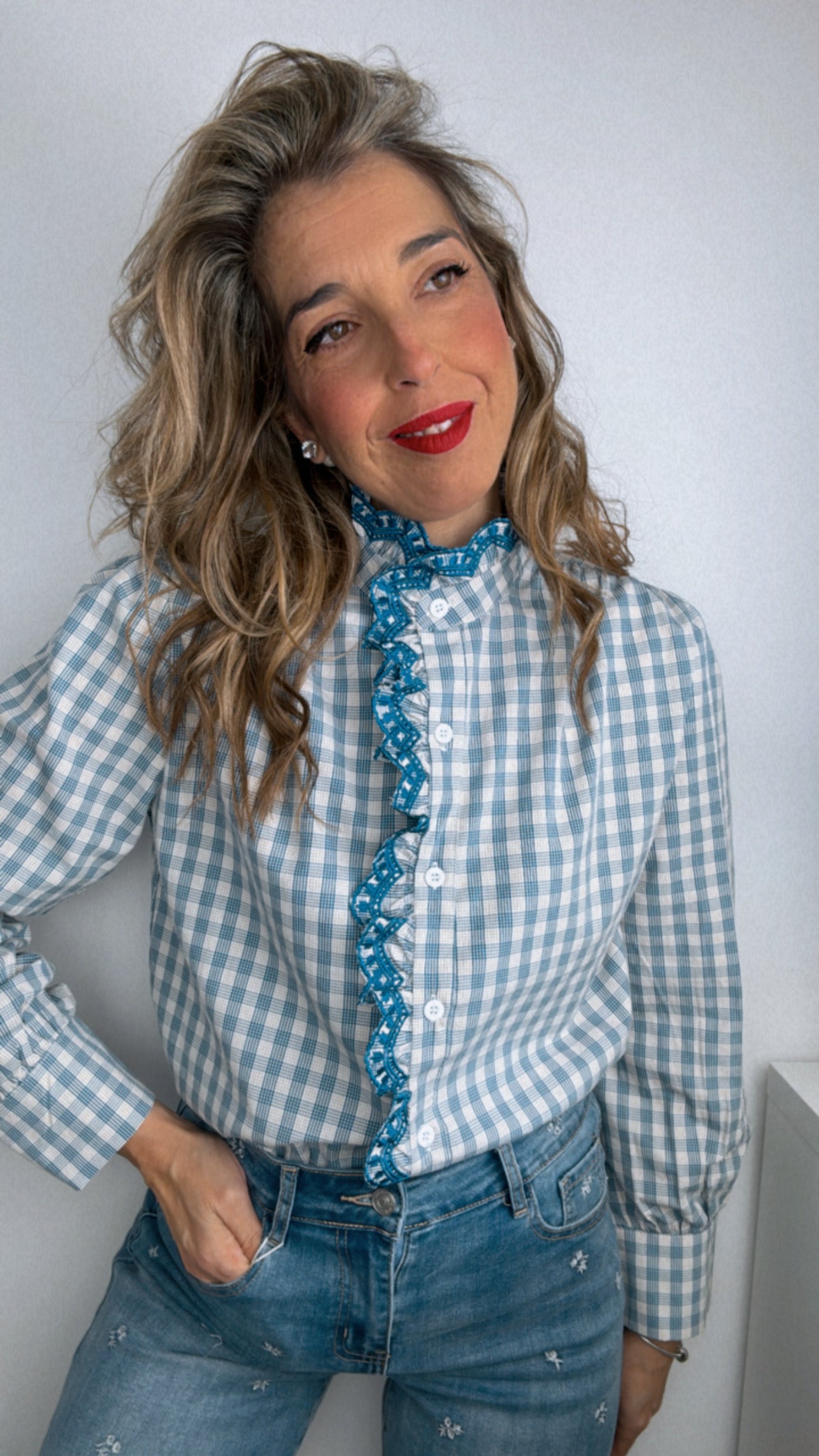 Camisa Tatiana  azul