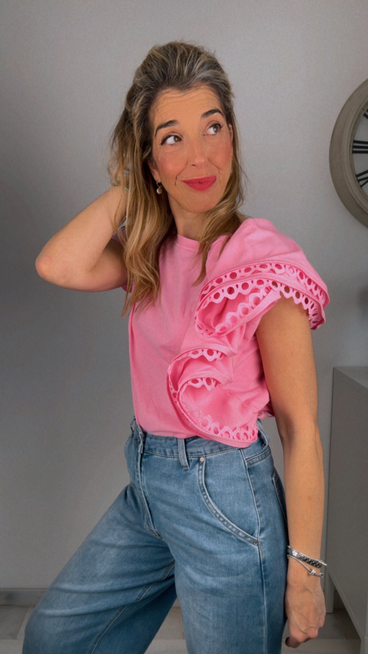 Camiseta Alba rosa