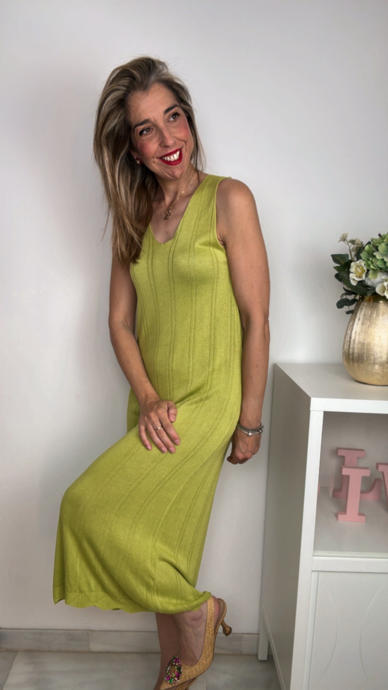 Vestido Basic verde