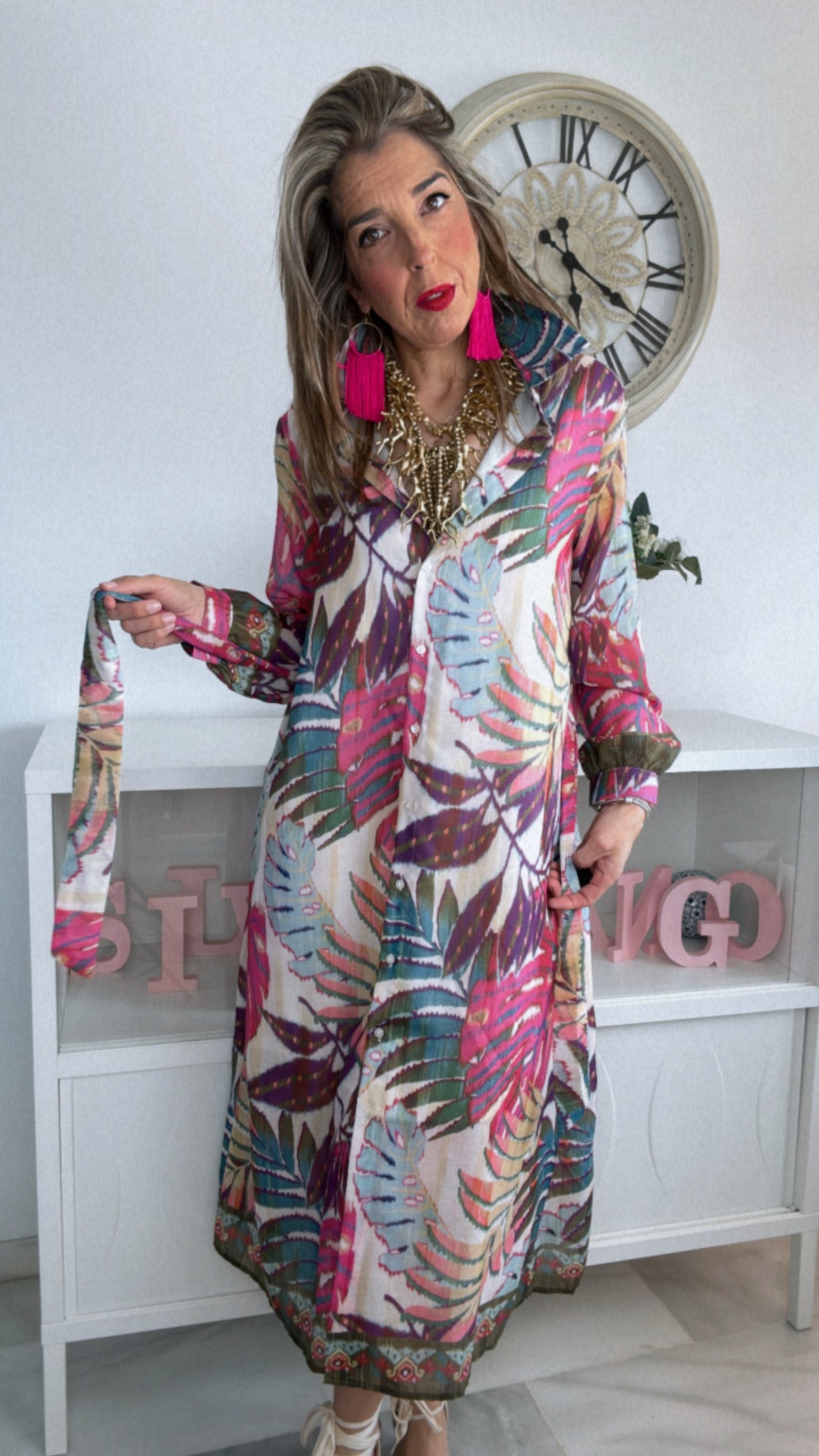Vestido trópico