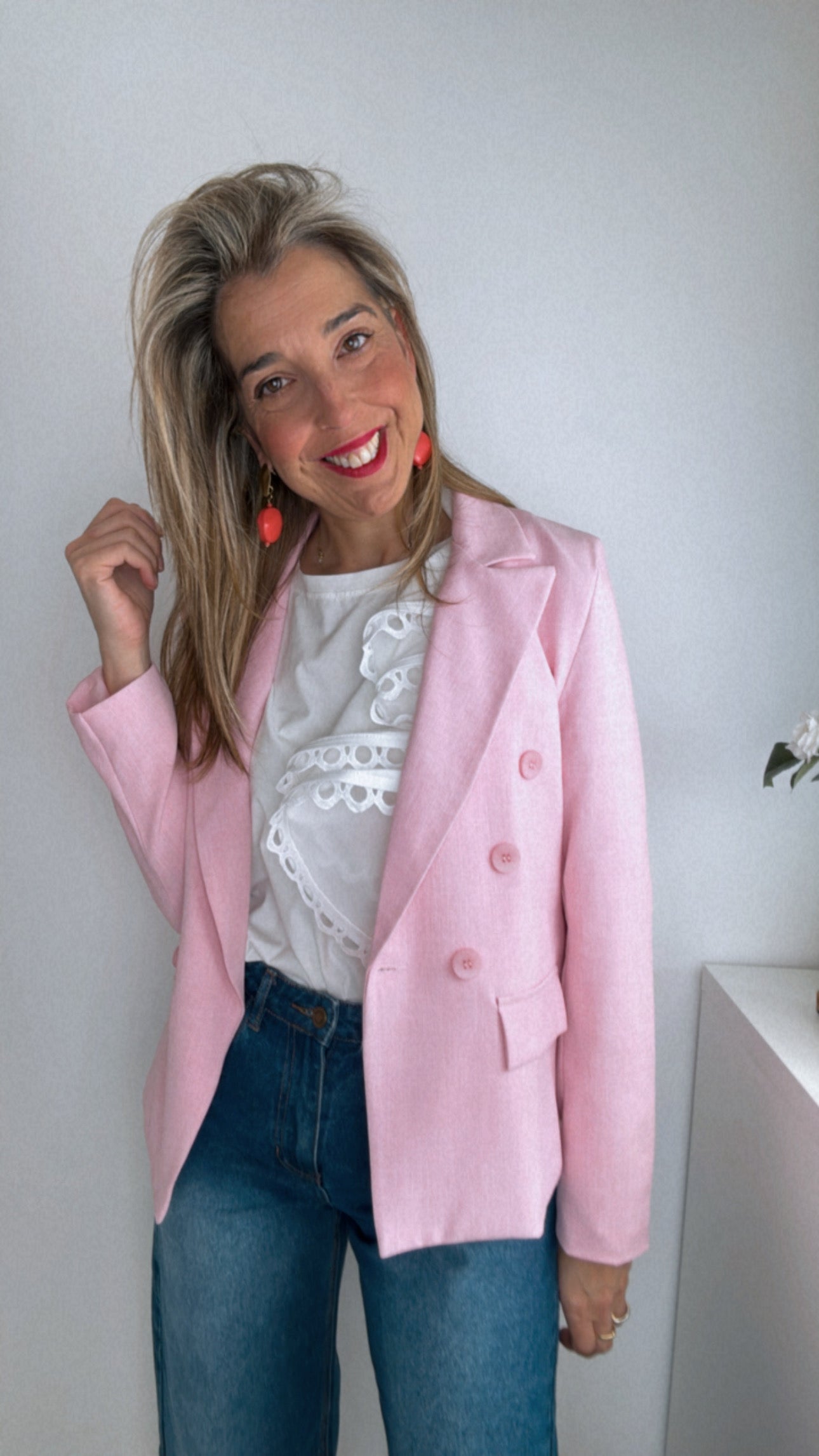 Blazer primavera rosa