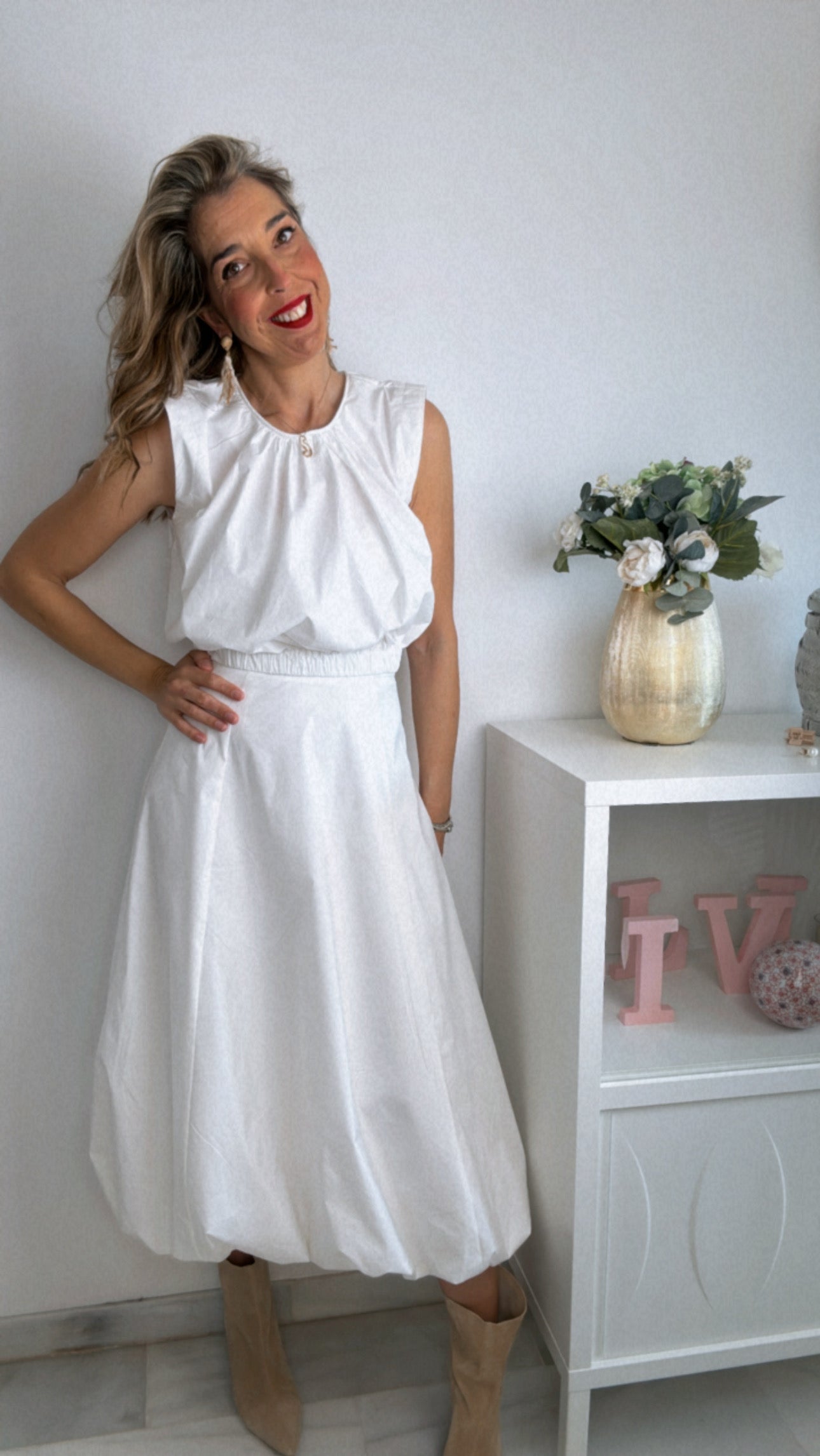 Conjunto globe blanco