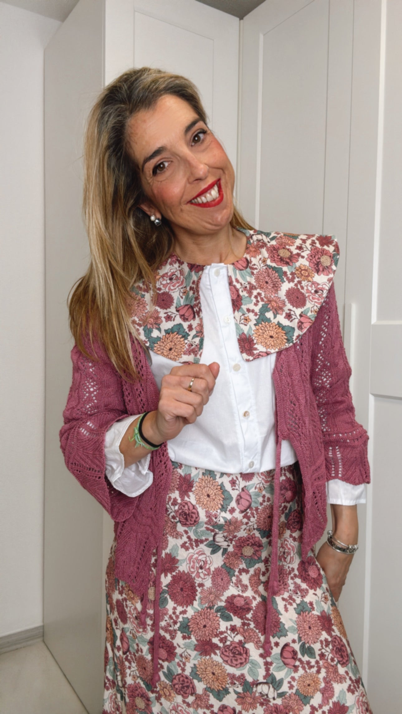 Camisa floral buganvilla