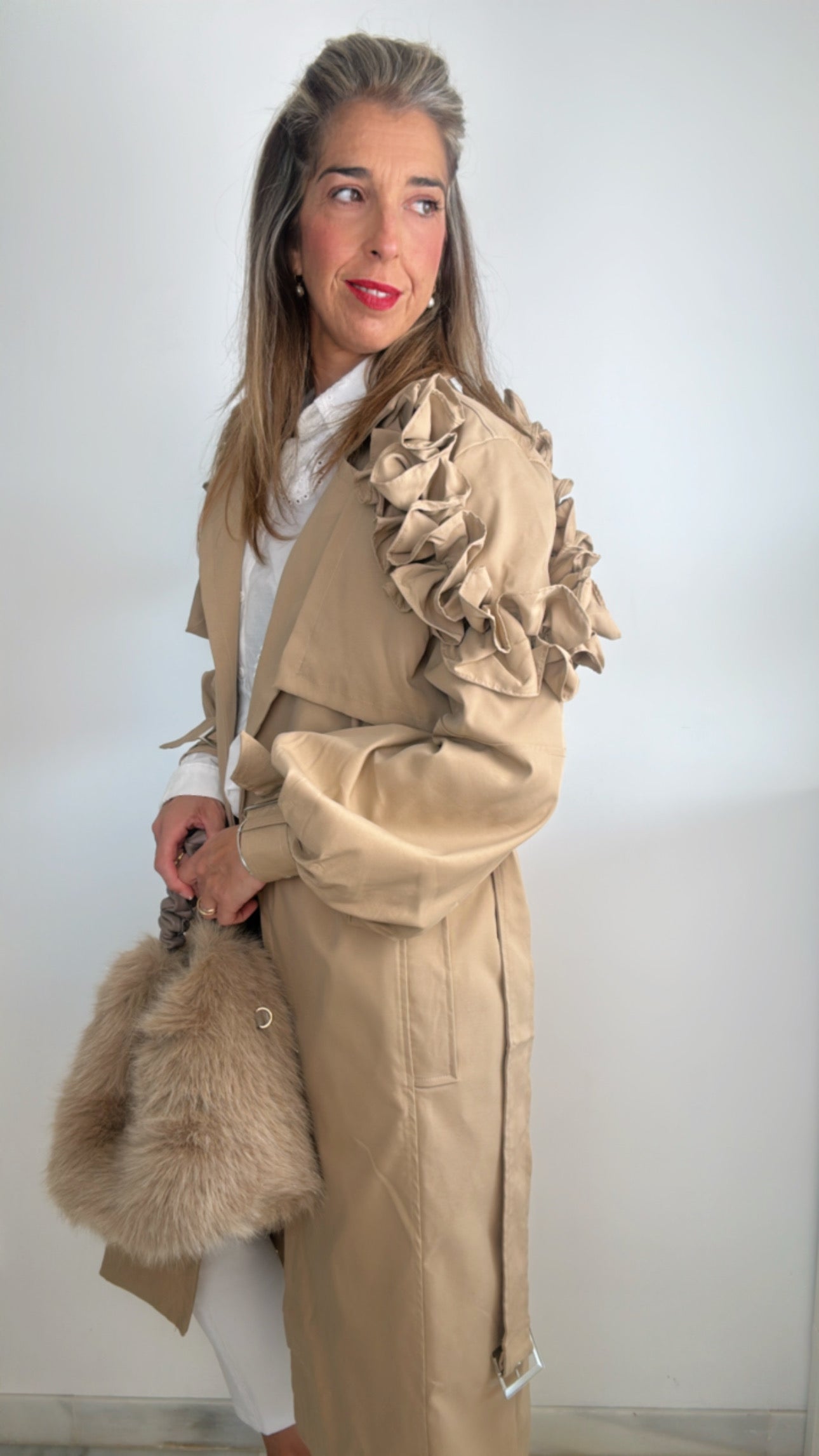 Gabardina Camel