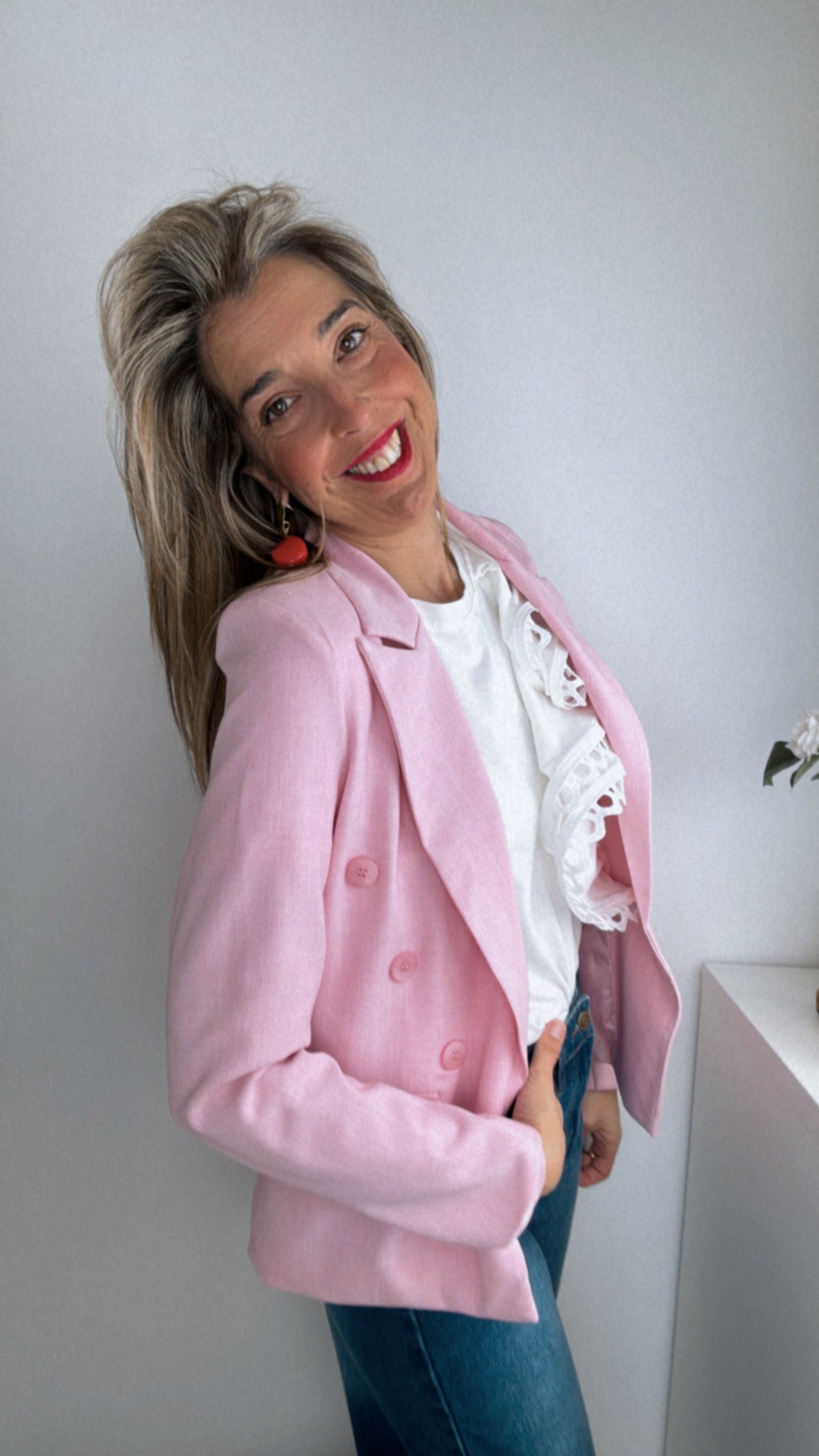 Blazer primavera rosa