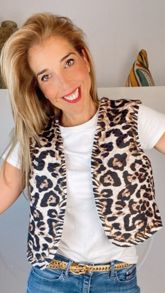 Chaleco Print Leopardo