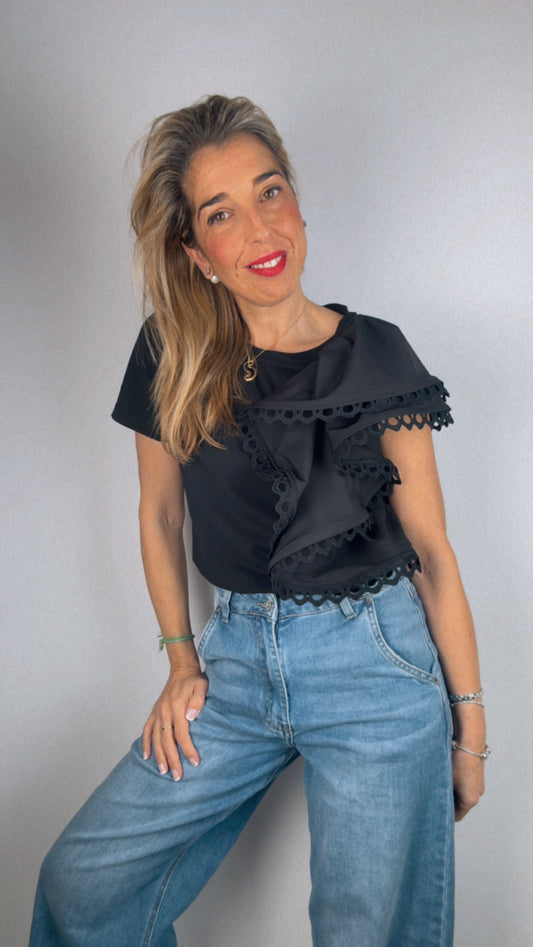 Camiseta Alba negra