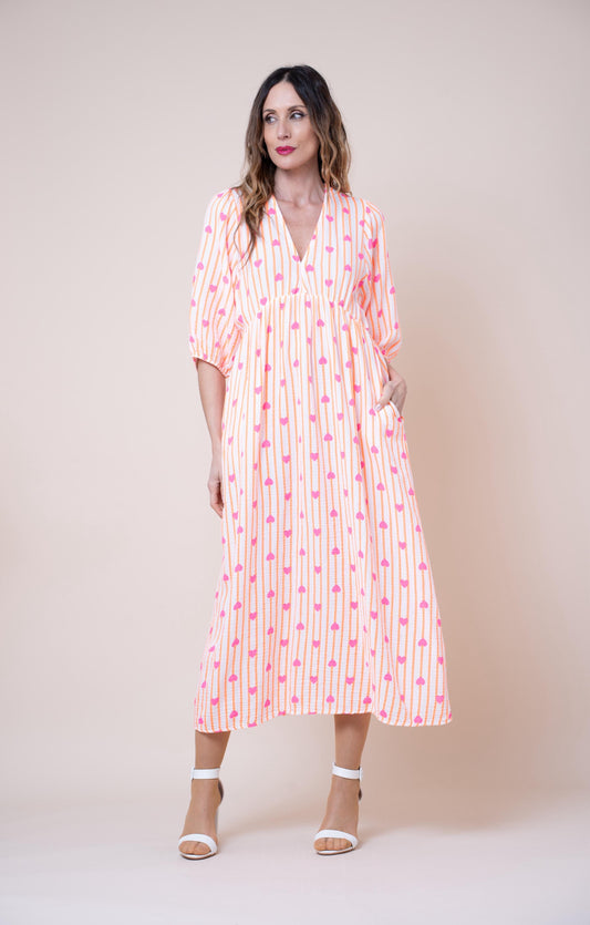 Vestido corazones rosas