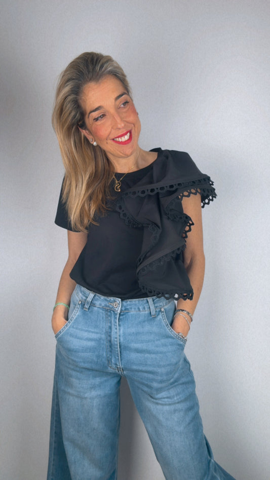 Camiseta Alba negra