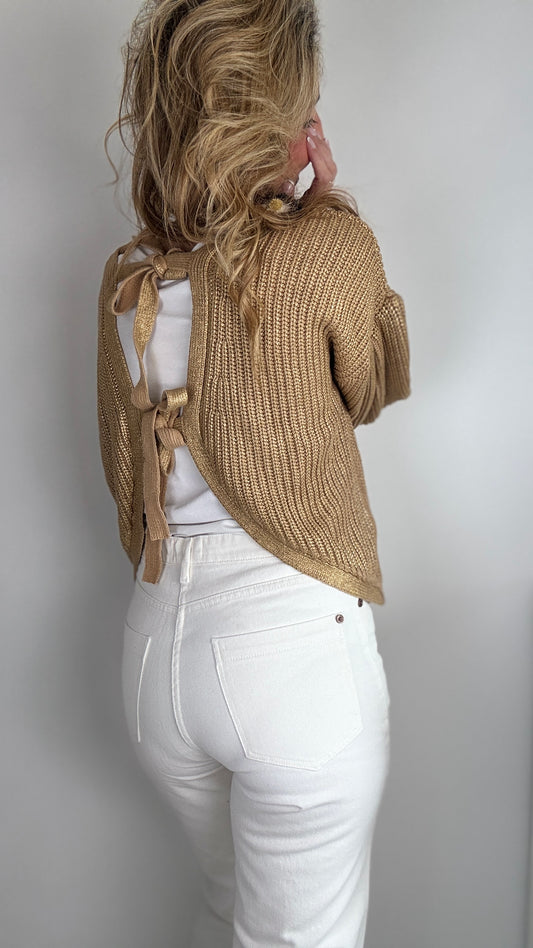 Jersey espalda abierta